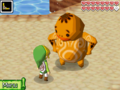 Link talks to an adult Goron from Phantom Hourglass