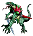 Lizalfos artwork from Ocarina of Time.