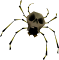 The Skullwalltula from Ocarina of Time. Skullwalltula is the second variant and sticks to the walls.