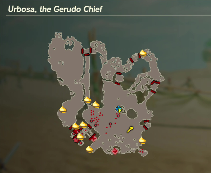 There are 9 Koroks found in Urbosa, the Gerudo Chief.
