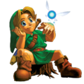 Young Link with Navi from Ocarina of Time
