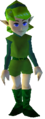 Character model of Saria in Ocarina of Time