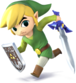 Artwork of Toon Link in Super Smash Bros. for Nintendo 3DS and Wii U