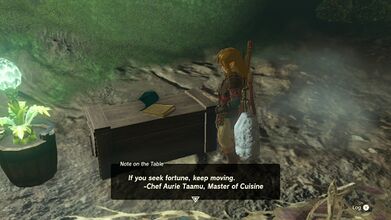 Link reading the Note on the Table
