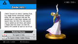 Zelda (Alt.) trophy from Super Smash Bros. for Wii U