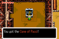 Obtaining the Cane of Pacci in The Minish Cap.
