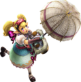 Official artwork of Agitha with her Parasol from Hyrule Warriors