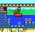 Link obtaining the Mermaid's Necklace under the bridge in Link's Awakening DX
