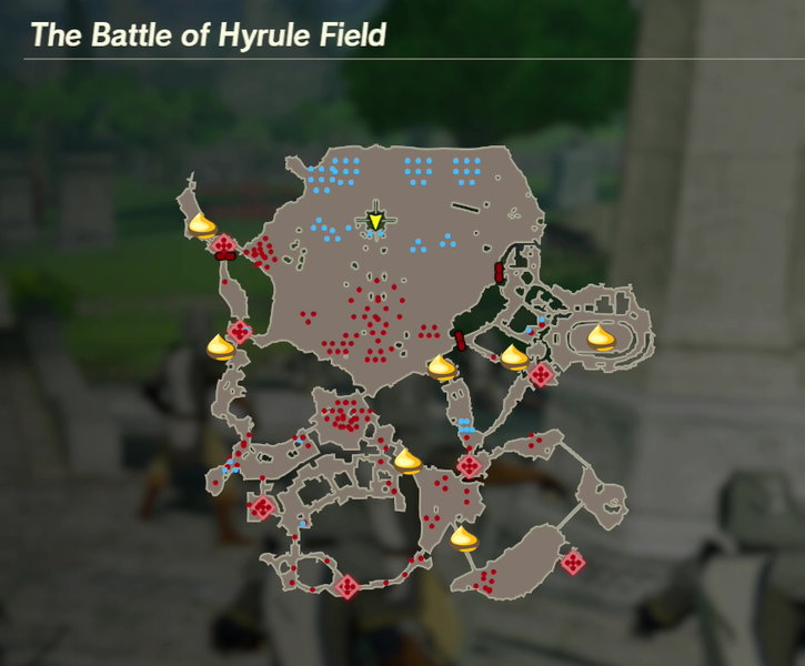There are 7 Koroks found in The Battle of Hyrule Field.