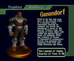 Ganondorf trophy from Super Smash Bros. Melee
