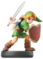 Young Link's Amiibo, featuring him with the Kokiri Sword