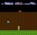 Link in the Valley of Death in The Adventure of Link