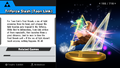 Toon Link trophy from Super Smash Bros. for Wii U, with EU/AUS text