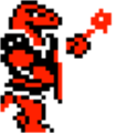 Red Lizalfos sprite from The Adventure of Link