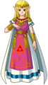 Key art of Zelda in her formal dress from A Link to the Past (GBA)
