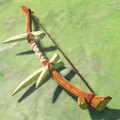 Breath of the Wild Hyrule Compendium picture of the Dragon Bone Boko Bow.