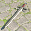 Breath of the Wild Hyrule Compendium picture of the Knight's Broadsword.