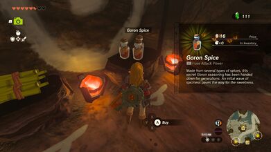 Goron Spice for sale in Tears of the Kingdom