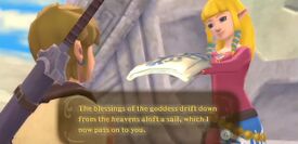 Zelda presents Link with the Sailcloth