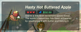 Hasty Hot Buttered Apple