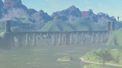 Bridge of Hylia from the west.