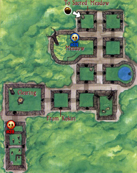 The Legend of Zelda: Ocarina of Time Lost Woods Map Map for Nintendo 64 by  EverythingZelda - GameFAQs