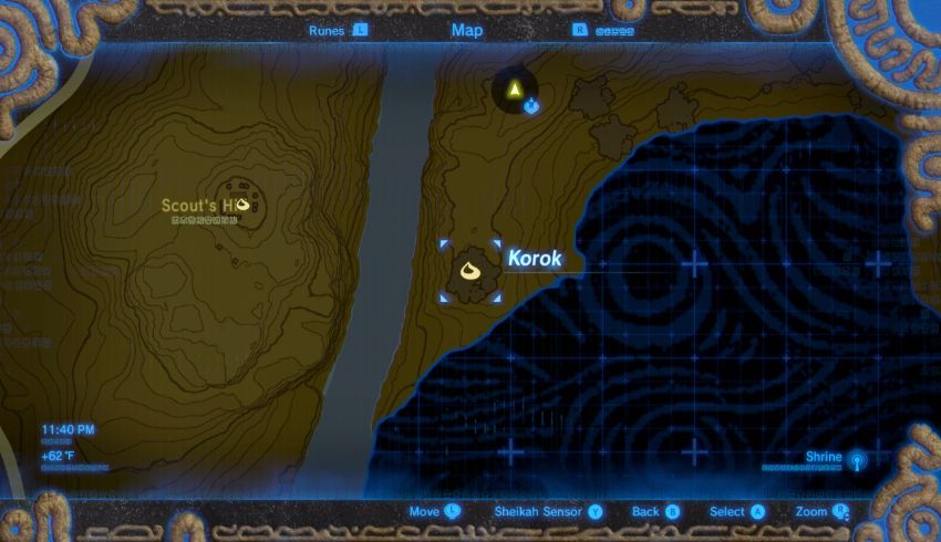 Korok Seed #11: At the southeast of the Proxim Bridge, at the west side of ...