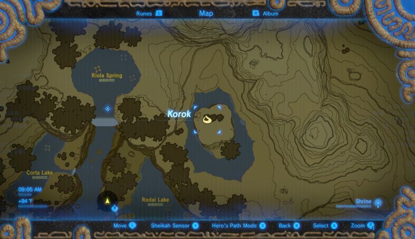 Korok Seed #33: Just north of the Calora Lake, there is a block puzzle agai...