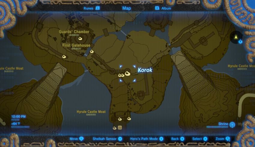 Hyrule Castle Korok Seed Locations - Zelda Dungeon