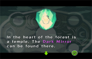 The Darrk Mirror is in the forest