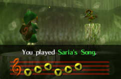 Link Playing to Skull Kid