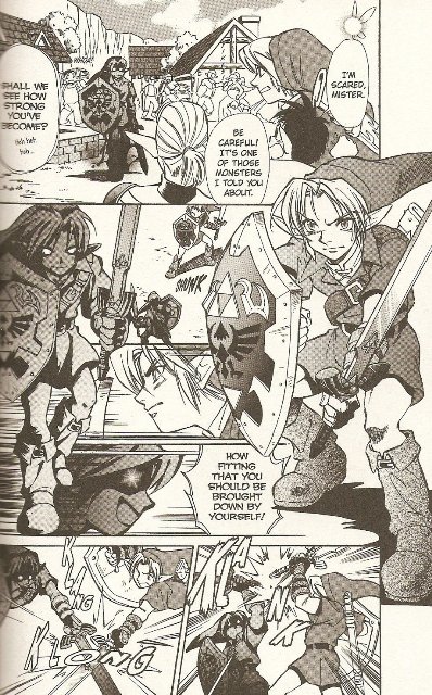 Dragon tamer манга. Линк Манга. Ocarina of time Dark link Manga. Зельда Манга окарина времени. Shadow link Manga.