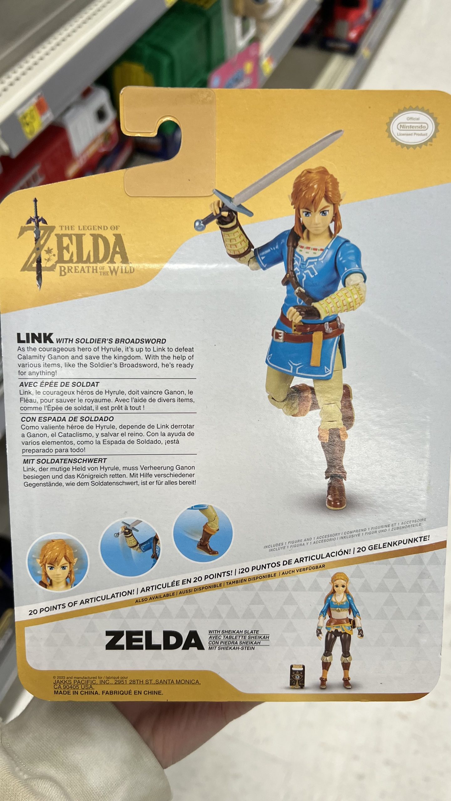 Peluche Link The Wind Waker - World of Nintendo The Legend of Zelda - Jakks  Pacific