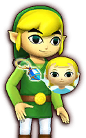 Toon Link default speech shot with Aryll - Hyrule Warriors.png