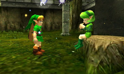 File:Saria and Link in Sacred Forest Meadow OOT3D.jpg