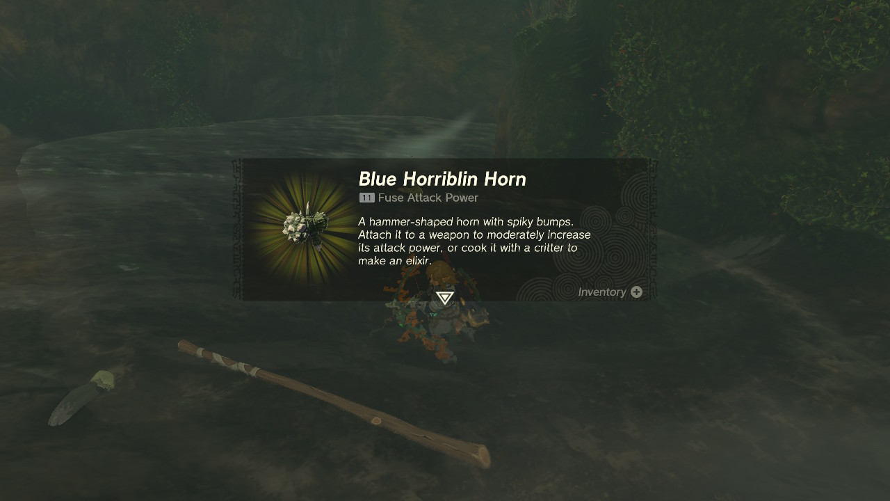 TotK Blue Horriblin Horn.jpg