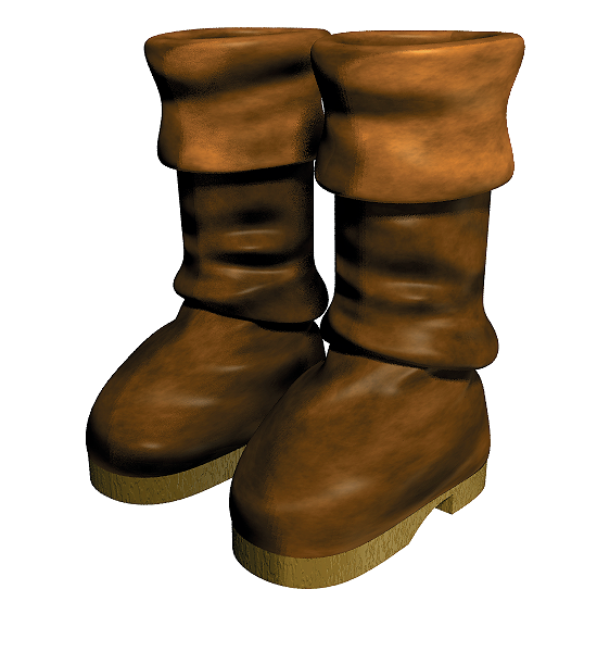 File:Kokiri Boots - OOT64 render.png