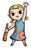 Aryll (The Wind Waker): Ups Electric Attacks by 8. Can be used by all characters.