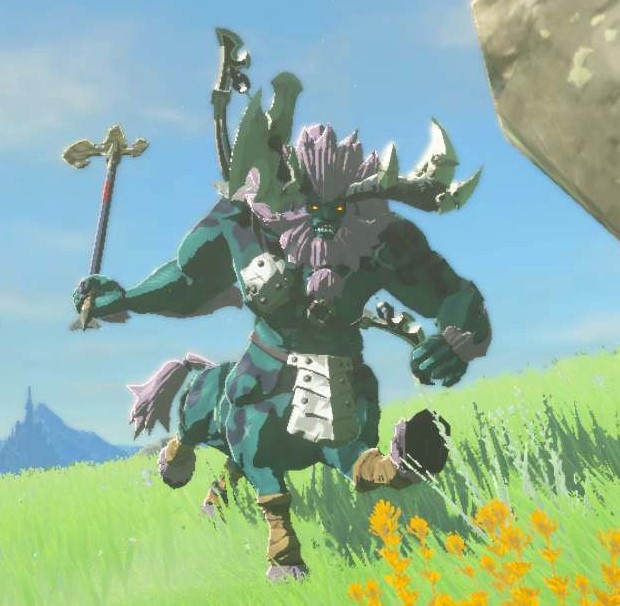 A Blue-Maned Lynel, as they appear in Tears of the Kingdom
