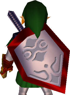 File:Mirror Shield on Link - OOT GCN.png