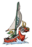 File:King of Red Lions & Link (Zelda - WW) - SSB Brawl Sticker.png