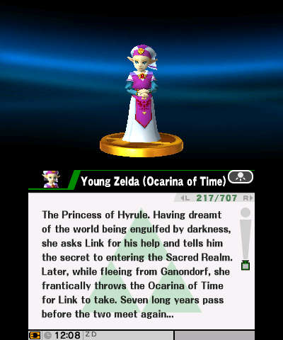 File:Young Zelda (Ocarina of Time) - SSB3DS Trophy with EU-AUS text.png