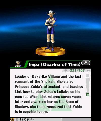 File:Impa (Ocarina of Time) - SSB3DS Trophy with EU-AUS text.png
