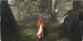 Link riding Epona through the Ordon Woods