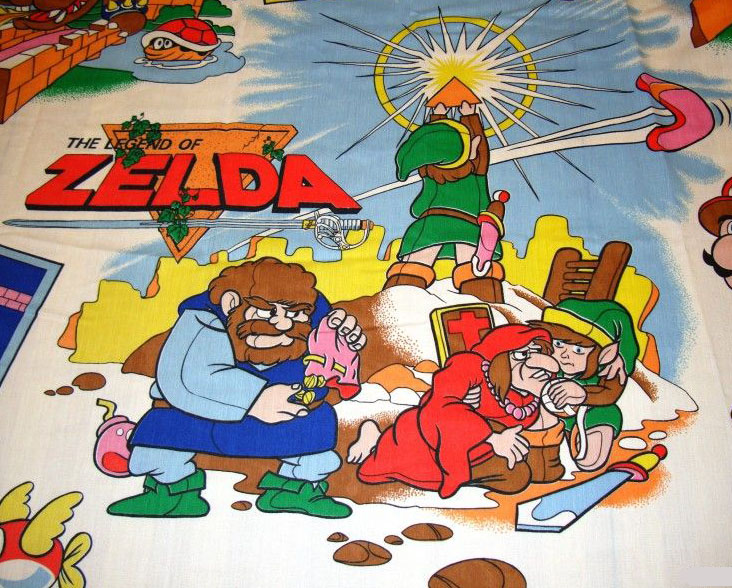 File:The Legend of Zelda & Super Mario Bros. Twin Bed Set3.jpg