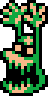 Green Camo Goblin sprite from Link's Awakening DX
