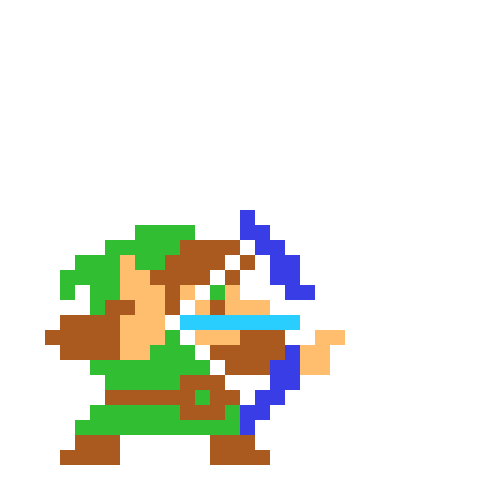 File:Link Holding Bow - SMM2.png