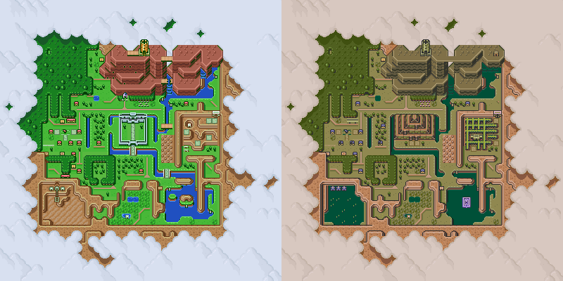 File:Light and Dark World maps - LTTP.png