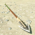 Breath of the Wild Hyrule Compendium picture of an Enhanced Lizal Spear.