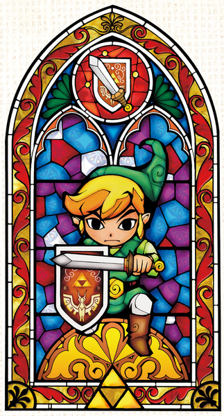 File:Stained-Glass-Link-Sword-Shield.png
